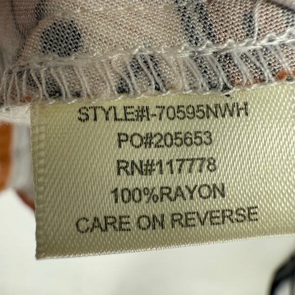 Lovestitch Santa Fe Tassel Dress Womens Size M Ivory Tribal Print Gypsy Bohemian - Picture 9 of 10